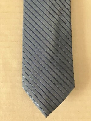 Structure Neckwear Men's Necktie Tie Polyester Blue Stripe Slim - Image 1 of 4