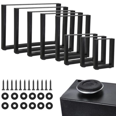 Tischkufen Tischgestell Tischbeine Möbelfuß 2er-Set Hairpin Leg Tischfüße Stahl - Bild 1 von 4