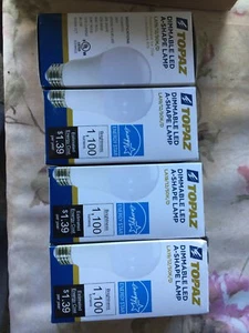 4 Topaz 77015 LA19/12/50K/D 11.5Watt A19 Dimmable LED 5000K Soft White 120V - Picture 1 of 1