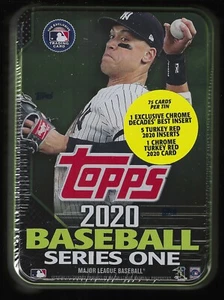 2020 Topps Series One Baseball 75 Card Super Rare Collector Tin Factory Sealed D - Picture 1 of 2