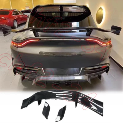 Para Aston Martin DBX 2021-2024 fibra de carbono seca estilo MS porta-malas traseiro asa spoiler - Imagem 1 de 4