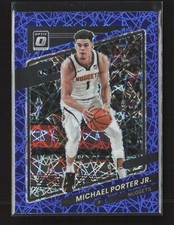 2021-22 Panini Donruss Optic Blue Velocity Michael Porter Jr. #7 Denver Nuggets