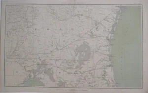 Mapa Topográfico Original de la Guerra Civil FLORIDA GEORGIA Jacksonville Tallahassee Savannah - Imagen 1 de 15