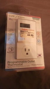 Lux Smart Temp WIN100 5-2 Programmable Outlet Thermostat New - Picture 1 of 2
