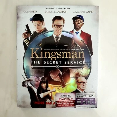 Kingsman The Secret Service - Blu-Ray - Colin Firth - Slipcover Foto 1 de 3