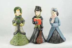 3 Vintage Chalkware Carolers Christmas Continental Studios 1978 - Picture 1 of 11