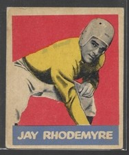 1949 Leaf Jay Rhodemyre Football Card