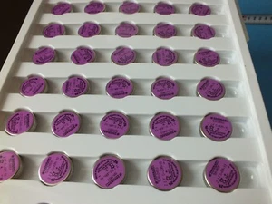 Lot3 pcs TADIRAN TLH-2450 BATTERY LITH 3.6V WAFER 24.5MM Production year 2013 - Picture 1 of 7