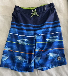 Zero Xposure Lined Shark Swim Trunks (Size L (14-16)) - Picture 1 of 3