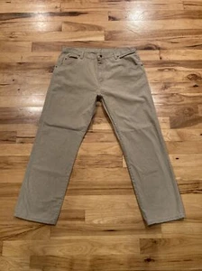 Wrangler Rugged Wear Brown Flat Front Casual Work Pants Mens TAG 40 Fits 39 x 31 - Picture 1 of 12