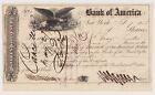 1858 Bank of America Stock Certificate