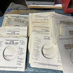 Giant Lot Over 100 Golden Treasures Gold Standard record company sleeve only - Picture 1 of 6