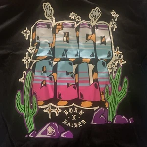 T-shirt doppia faccia Taco Bell Born X rialzata 60° anniversario piccola nera - Foto 1 di 3