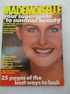 MADEMOISELLE MAGAZINE MAY 1977 NO LABEL VINTAGE WOMENS FASHION STYLE CLOTHES - Picture 1 of 2