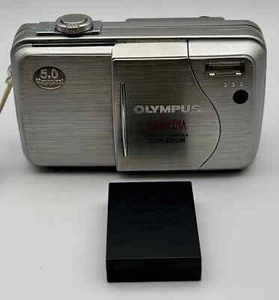Olympus Camedia C-50 Zoom 5.0MP Digitalkamera - Silber - Getestet - Bild 1 von 11