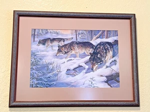 Kerry Hansen Litografia Edizione Limitata Firmata a Mano Art Cougars 194/300 Wildlife - Foto 1 di 12