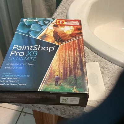 COREL PAINTSHOP PRO X9 ULTIMATE PAINT SHOP PRO NEW SEALED GENUINE GUARANTEE Pu - Image 1 of 2