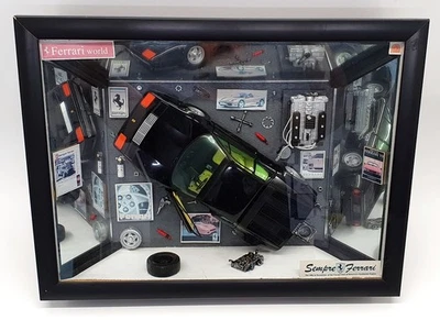 Sempre Ferrari 1/18 Scale Diorama - 1976 Ferrari 512BB - Black - Image 1 of 4