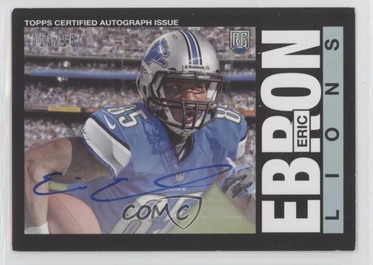 2014 Topps 1985 Design Auto /150 Eric Ebron #315 Rookie Auto RC - Image 1 of 2
