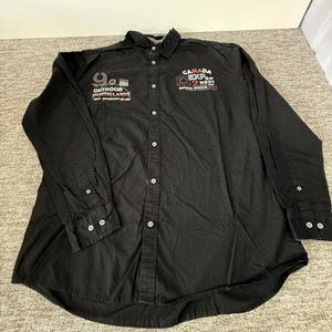 Atlas For Men Shirt Black Large Shirt Long Sleeve Canada Wild Expedition Graphic - Picture 1 of 18