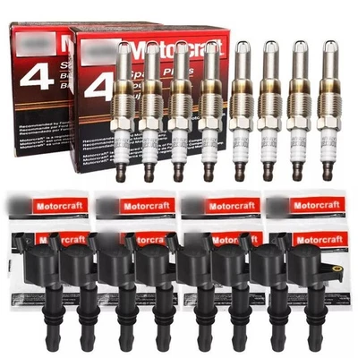 8× Motorcraft DG511 Ignition Coils & Spark Plugs SP546 For F150 F-250 5.4L 6.8L - Image 1 of 4