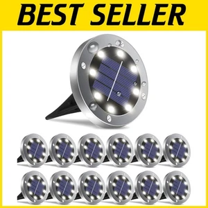 Energy Efficient Solar Garden & Pathway Lights - Pack of 12 Elegant Fixtures - Picture 1 of 8