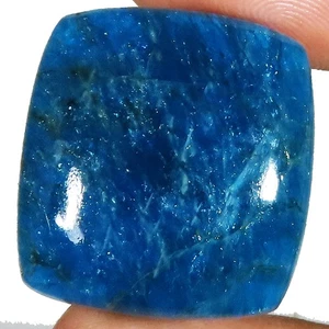 48.50 Cts 100% Natural Blue Apatite Cushion Cabochon Gemstone 23x25x6 mm LK565 - Picture 1 of 7