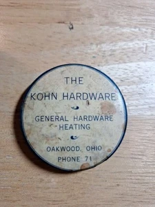 Oakwood Ohio Advertisement Kohn Hardware - Picture 1 of 2