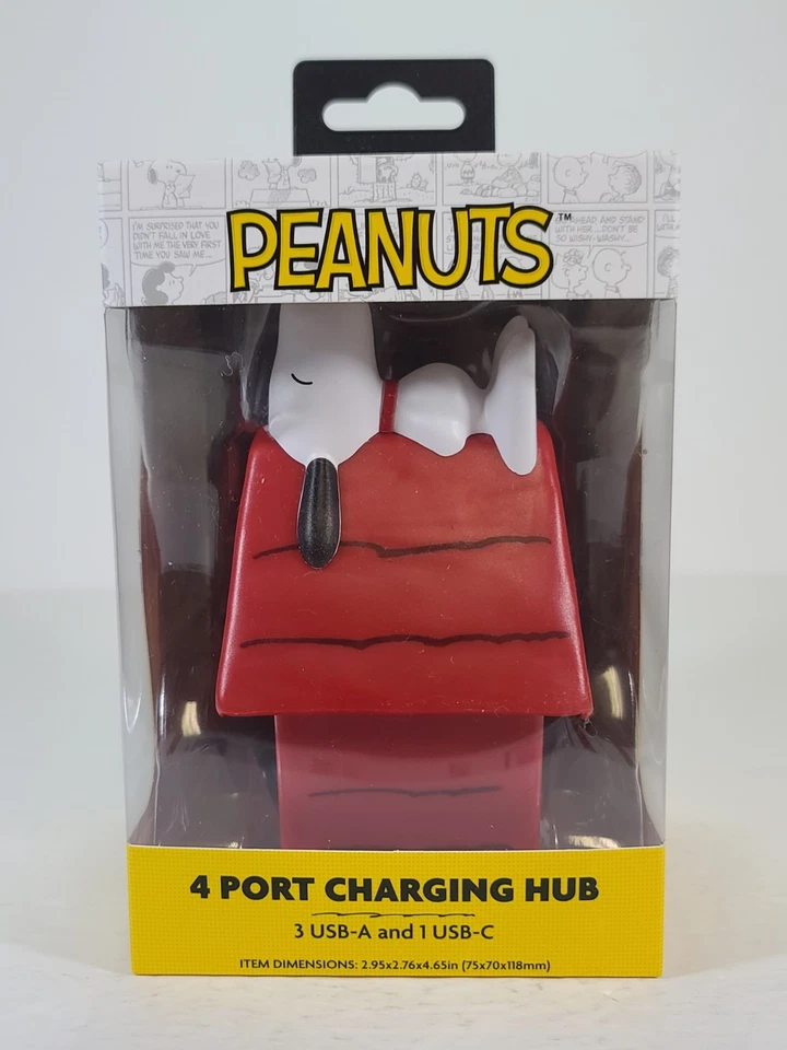 PEANUTS SNOOPY RED DOGHOUSE Charging Hub (4-Port)