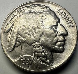 Büffelnickel R70 von 1937 - Bild 1 von 4