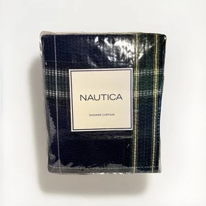 *NEW*  * NAUTICA *   Grommet style Shower Curtain, “BLACKWATCH” - Picture 1 of 22
