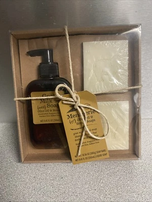 New Sealed Trader Joe's Menagerie Olive Oil Honey Soap & Goat Milk Set In Box - Image 1 of 3