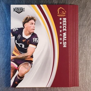 2024 NRL Elite Reece Walsh (9 Cards) Brisbane Broncos Team Set - Picture 1 of 3