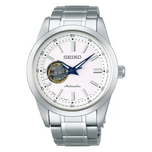 Reloj Seiko Selection Mecánico SCVE049 Hombre, Mecánico, Corazón Abierto, Blanco - Imagen 1 de 6