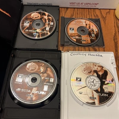 ENGLISH US VER Panzer Dragoon Saga Sega Saturn ALL DISCS 1 2 3 4 Rare RPG TESTED - Image 1 of 4