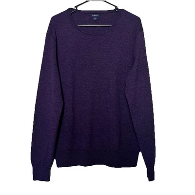 Suéter J Crew Para Hombres Grande Mezcla de Lana Cuello Redondo Elastizado Preppy Informal Pullover Foto 1 de 4