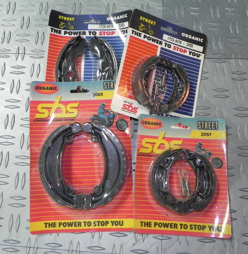 SBS Brake Shoes for Kawasaki KDX250 KL250 KX250 KZ250 KX420 Suzuki LT125 LT160.. - Image 1 of 1
