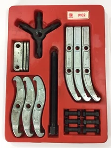MATCO TOOLS P102 Juego de extractores de engranajes multiusos de 2 y 3 mordazas, varios acc - Imagen 1 de 4