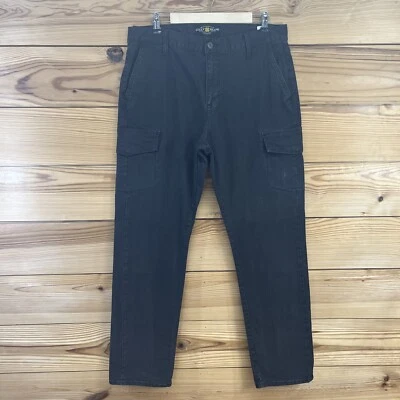 Lucky Brand Pants 34x32 Athletic Cargo Black Stretch Cotton Slim Leg Work B112 - Image 1 of 4