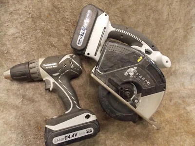 Sierra de metal inalámbrica Panasonic EY4542 5-3/8 1/2 taladro EY7440 14,4 V batería de iones de litio Foto 1 de 4