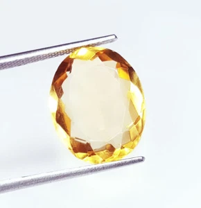 Loose Gemstone 9.52 Ct 100% Natural Yellow Citrine Unheated Certified Oval Cut - Picture 1 of 10