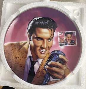 Vintage 1993 Elvis Presley "The Rock and Roll Legend" Delphi Collector Plate - Bild 1 von 3