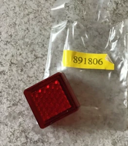 Square Red Rear Motorcycle Bike Reflector MOT Legal - Tail Tidy Conversion Boom - Picture 1 of 2
