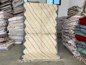 Colored Berber rug Moroccan vintage carpet Berber Wool rug Handmade vintage rug - Picture 1 of 9