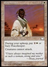 1x Peacekeeper Light Play, English Weatherlight MTG Magic