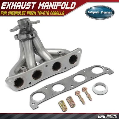Exhaust Manifold w/ Gasket for Chevrolet Prizm 1998-2002 Toyota Corolla L4 1.8L - Image 1 of 4