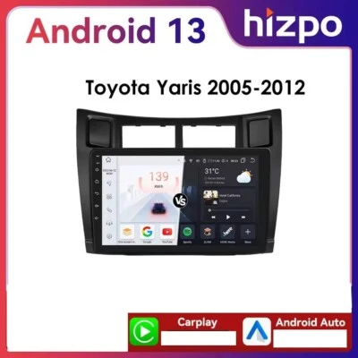 Autoradio stereo per Toyota Yaris 2005-2012 CarPlay Android Auto 9 pollici 2+64g - Immagine 1 di 4