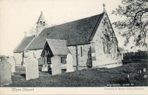 POSTAL IMPRESA DE LA IGLESIA WYRE PIDDLE, (CERCA DE PERSHORE), WORCESTERSHIRE - Imagen 1 de 2