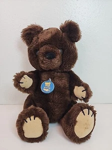 Vintage 1981 Dakin Dark Brown Jointed Teddy Bear Plush Stuffed Animal - Picture 1 of 15