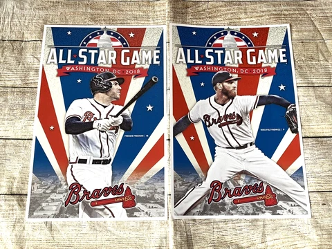 Atlanta Braves Freddie Freeman Mike Foltynewicz 2018 All Star game Posters SGA Cover
